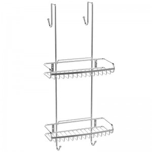 Overdoor Shower Caddy Ka Moralo oa Knock-Down